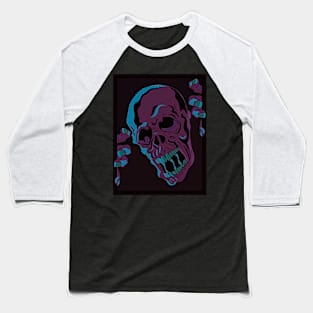 Zombie face Baseball T-Shirt